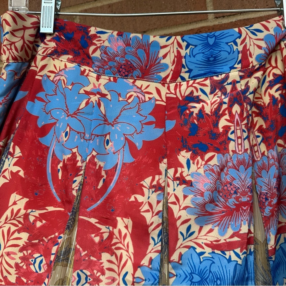 Anthropologie Hemant & Nandita Colorful Long Maxi Skirt Lined Size Medium - Picture 9 of 12
